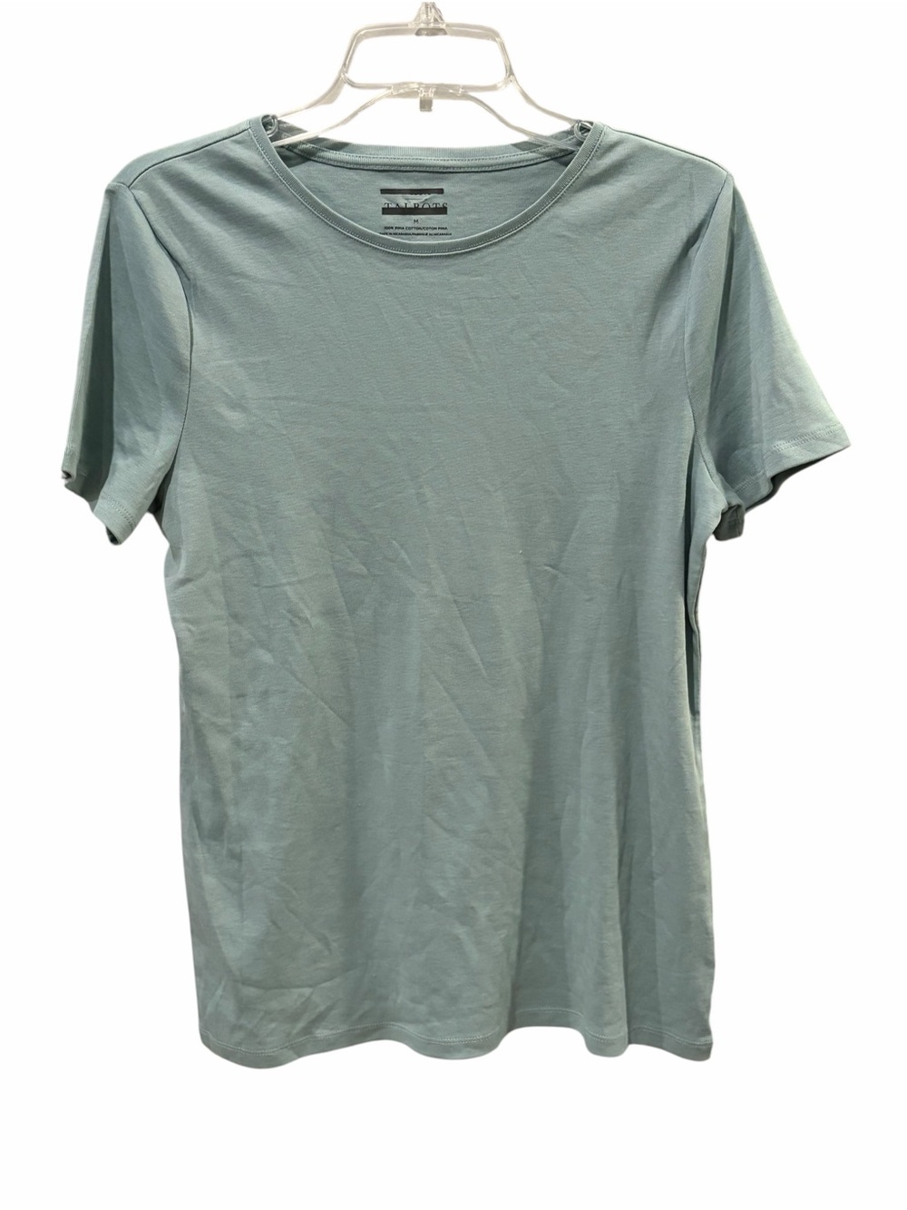 Talbots Women's Sage Green Pima Cotton T-Shirt Size M